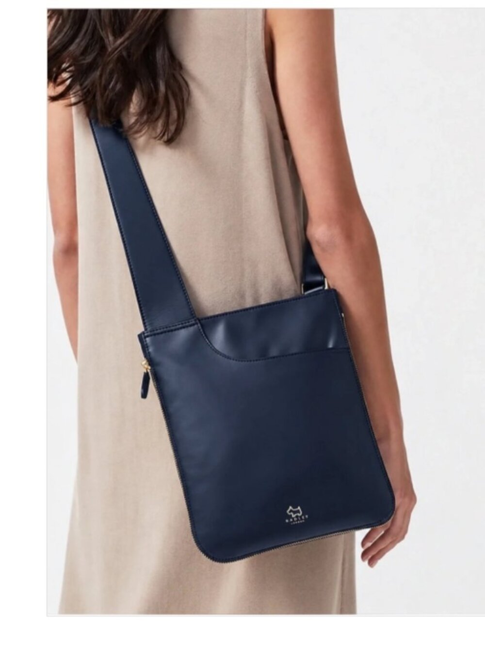 Radley London Navy Leather Crossbody Bag